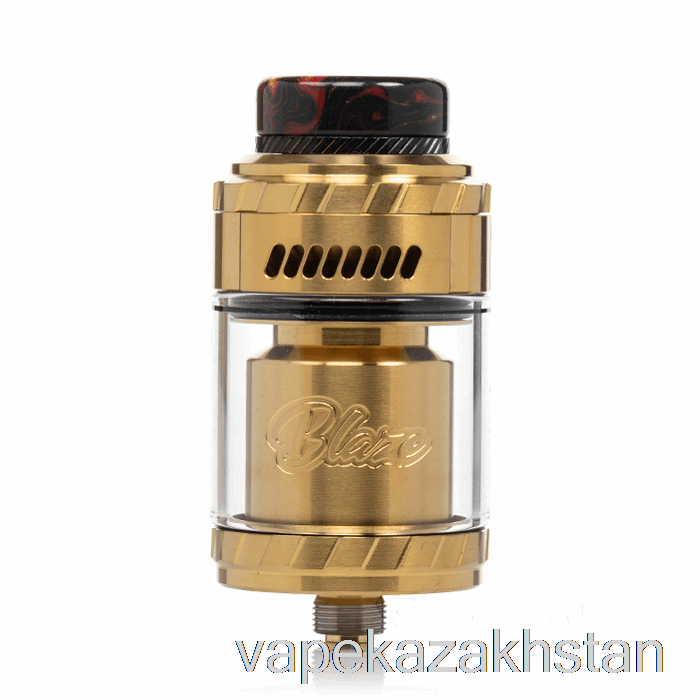 Vape Kazakhstan Thunderhead Creations Blaze Solo 25mm RTA Gold